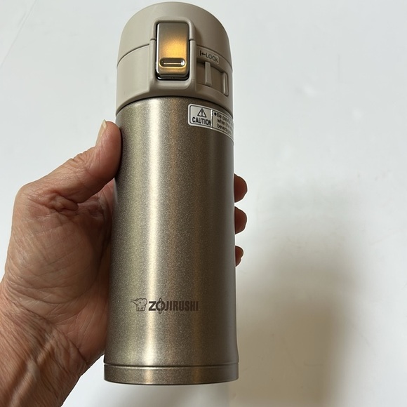 Zojirushi Champagne Gold 12 oz. stainless Steel Thermos Flask NEW - Picture 2 of 8